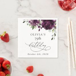 Purple Flowers, Plum Flowers, Boho, Birthday Servet