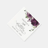 Purple Flowers, Plum Flowers, Boho, Birthday Servet (Hoek)