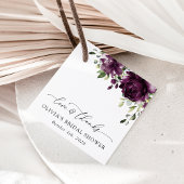 Purple Flowers, Plum Flowers, Boho, Vrijgezellenfe Bedankjes Labels