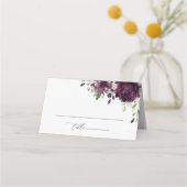 Purple Flowers, Plum Flowers, Boho, Vrijgezellenfe Plaatskaartje (Voorkant)