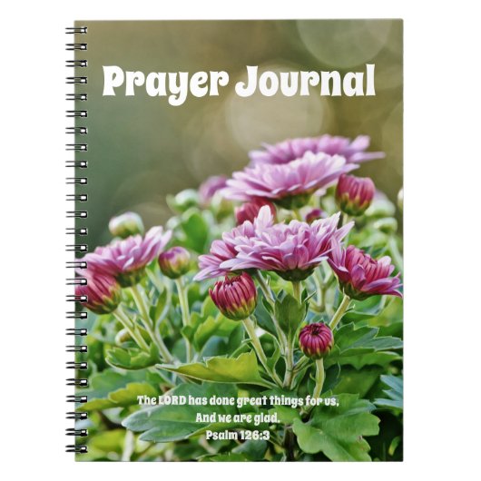 Purple Flowers Prayer Journal-Notitieboek Notitieboek (Voorkant)