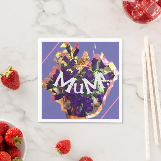 Purple Flowers Servet (Insitu)