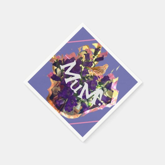 Purple Flowers Servet (Hoek)