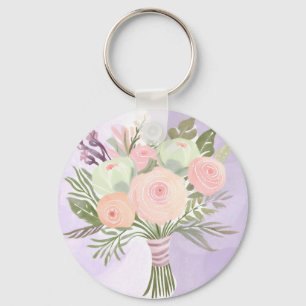 Purple Flowers Sleutelhanger