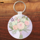 Purple Flowers Sleutelhanger (Voorkant)