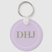 Purple Flowers Sleutelhanger (Achterkant)