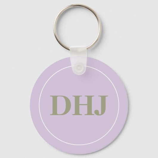 Purple Flowers Sleutelhanger (Achterkant)