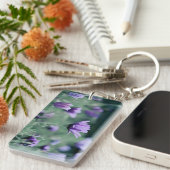 Purple Flowers Sleutelhanger (Voorkant Rechts)