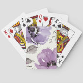 Purple Flowers Speelkaarten (Achterkant)