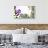 Purple Flowers Summer Natuur Fotografie Floral Canvas Afdruk (Insitu (Slaapkamer))