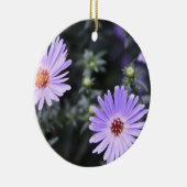 Purple Flowers Summer Natuur Fotografie Floral Keramisch Ornament (Rechts)