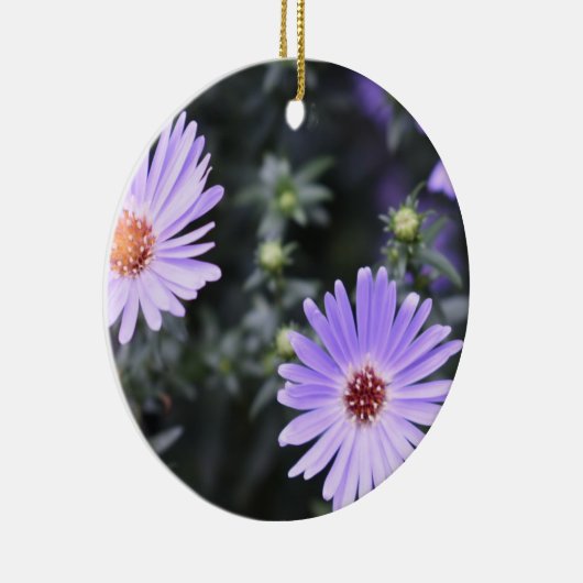 Purple Flowers Summer Natuur Fotografie Floral Keramisch Ornament (Rechts)