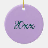 Purple Flowers Summer Natuur Fotografie Floral Keramisch Ornament (Achterkant)