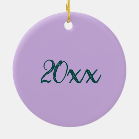 Purple Flowers Summer Natuur Fotografie Floral Keramisch Ornament (Achterkant)