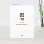 Purple Flowers Sympathcard Kaart (Achterkant)