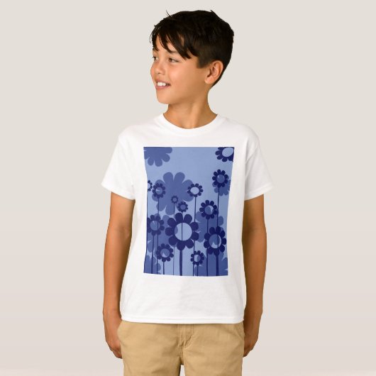 Purple Flowers T-shirt (Voorkant volledig)