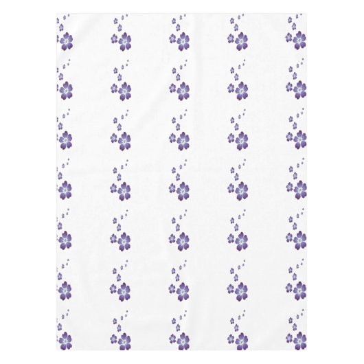 Purple Flowers Tafelkleed (Voorkant)