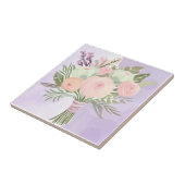 Purple Flowers Tegeltje (Zijkant)