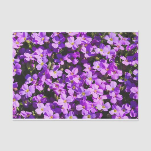Purple Flowers Tissuepapier (Voorkant)