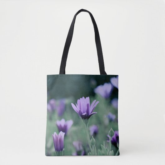 Purple Flowers Tote Bag (Voorkant)