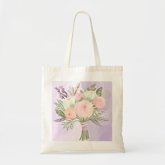 Purple Flowers Tote Bag (Voorkant)