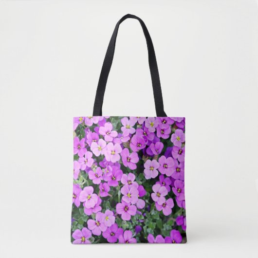 Purple Flowers Tote Bag (Voorkant)