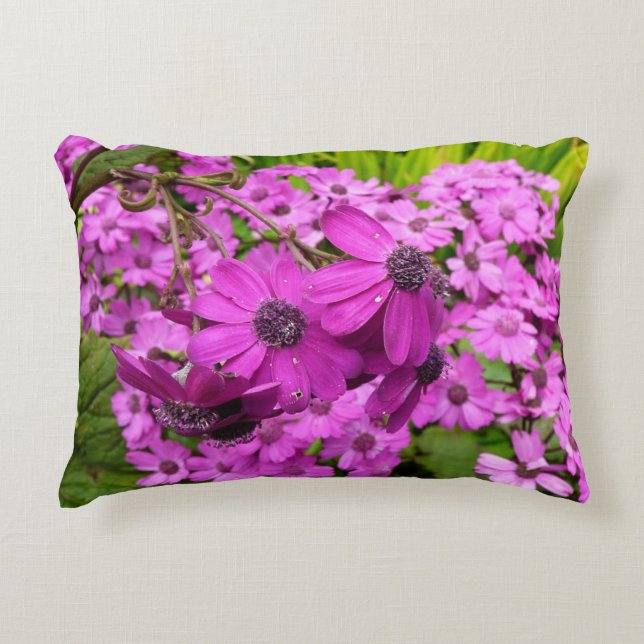 Purple Flowers uit San Francisco Accent Kussen (Voorkant)
