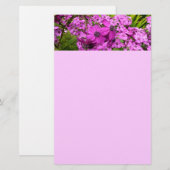 Purple Flowers uit San Francisco Briefpapier (Voorkant / Achterkant)