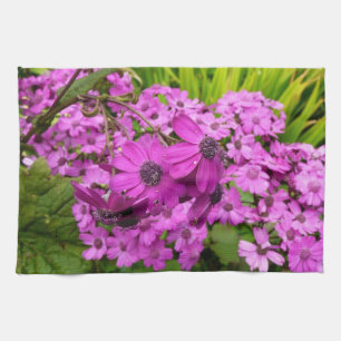 Purple Flowers uit San Francisco Theedoek