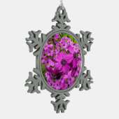 Purple Flowers uit San Francisco Tin Sneeuwvlok Ornament (Links)