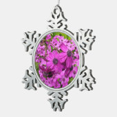 Purple Flowers uit San Francisco Tin Sneeuwvlok Ornament (Rechts)