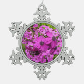 Purple Flowers uit San Francisco Tin Sneeuwvlok Ornament (Voorkant)