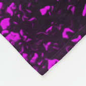 Purple Flowers Unicorn Fleece Blanket Deken (Hoek)