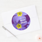 Purple Flowers Vrijgezellenfeest Sticker (Envelop)