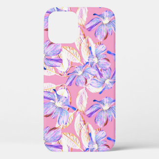 Purple Flowers: Waterverf bloemenelegantie. Case-Mate iPhone Case