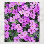 Purple Flowers Wijn Etiket (Enkel label)