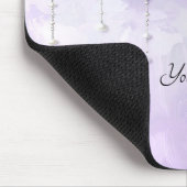 Purple Flowers with Dangling Pearls Mousepad Muismat (Hoek)