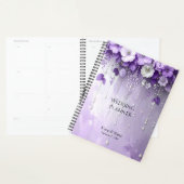 Purple Flowers with Dangling Pearls Planner (Display)