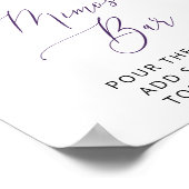 Purple Flowers, Yellow Flowers, Boho, Mimosa Bar Poster (Hoek)