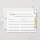 Purple Flowers, Yellow Flowers, Bridal Recipe (Voorkant)