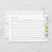 Purple Flowers, Yellow Flowers, Bridal Recipe (Achterkant)