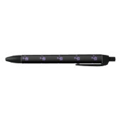 Purple Flowers Zwarte Inkt Pen (Bodem)