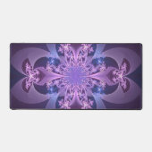 Purple Fractal Bloom Abstract Bureaumat (Voorkant)