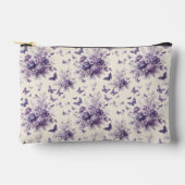 Purple French Country Toile Fleur Butterflies Etui (Voorkant)