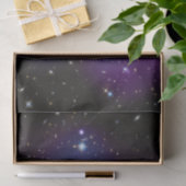 Purple Galaxy Cluster Celestial Photo Tissuepapier (Geschenk)