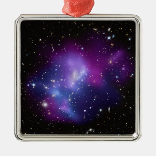 Purple Galaxy Cluster Space Image Metalen Ornament (Voorkant)