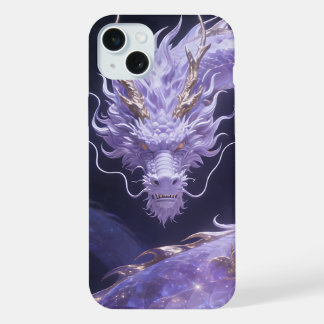 Purple Galaxy Dragon | Mystical Cosmic Dragon Fant iPhone 15 Plus Case
