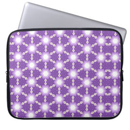 Purple geometric design laptop bag laptop sleeve