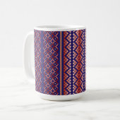 Purple geometric design mug koffiemok (Voorkant links)