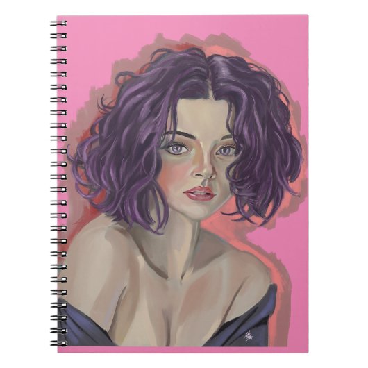 Purple girl notitieboek (Voorkant)